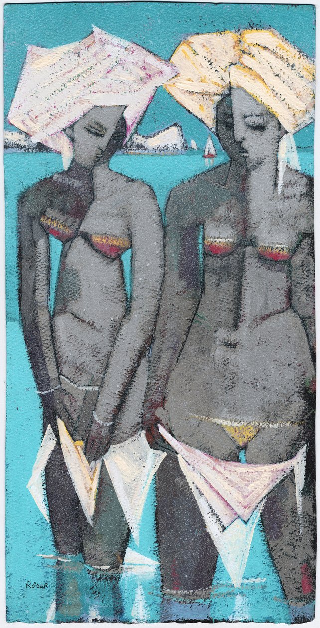 A tengerparton (olaj) alkotó: Endre Roder
