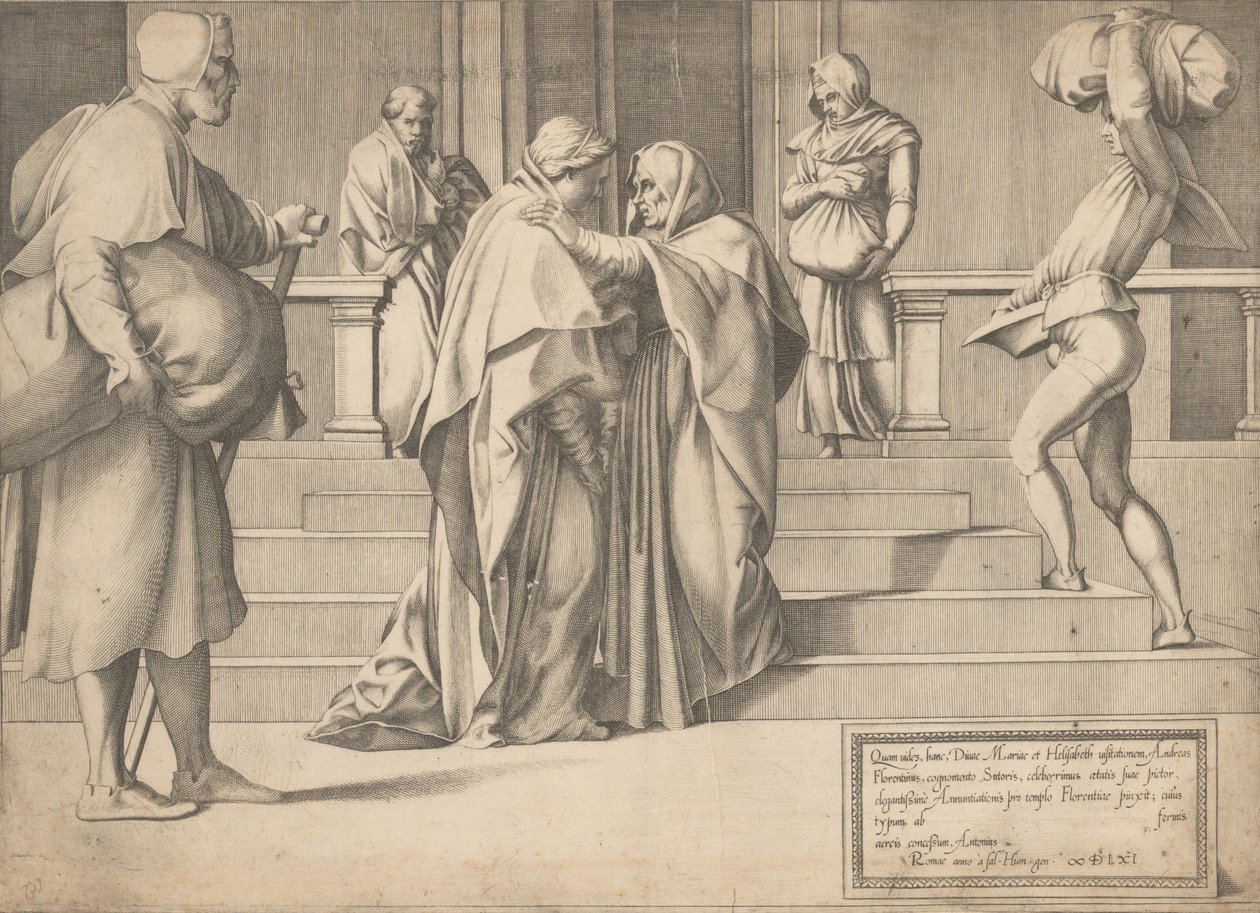 A látogatás, 1561. alkotó: Enea Vico.
