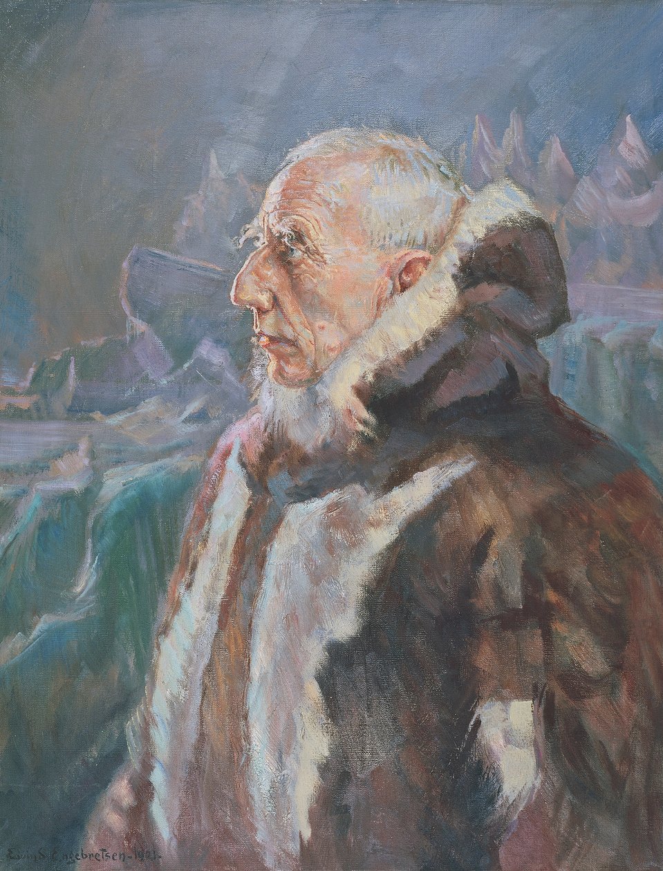 Roald Engelbert Amundsen portréja (Borge alkotó: Engerbratsen Engerbratsen