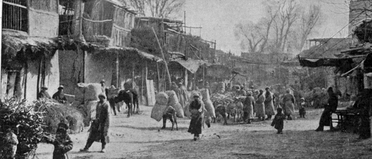 Jelenet Yarkand utcáin, illusztráció A királyból, 1901. május 25. alkotó: English Photographer