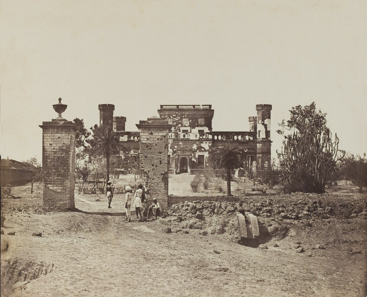 Elhagyott ház, 1858 körül alkotó: English Photographer