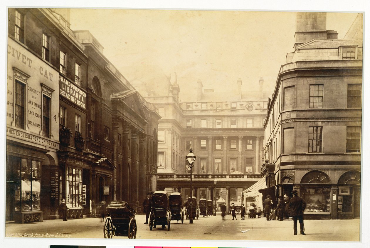 Abbey Square and Pump Rooms, Bath, 1880 körül alkotó: English Photographer