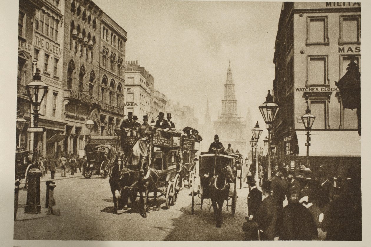 Aldwych a tizenkilencedik század végén (szépia fotó) alkotó: English Photographer