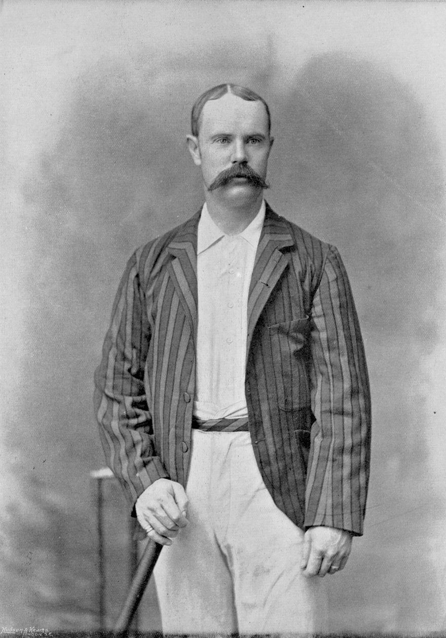 Alick Bannerman, a Famous Cricketers and Cricket Groundsból, kiadó: Hudson and Kearns, 1895 alkotó: English Photographer