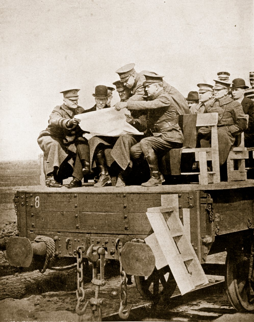 Amerikaiak Franciaországban, 1918 (szépia fotó) alkotó: English Photographer