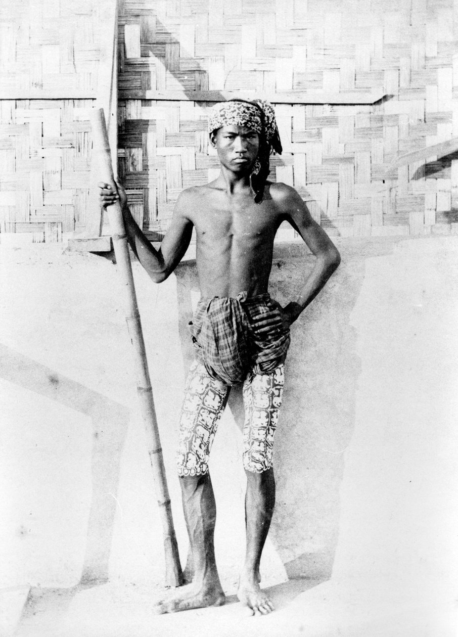 Burmai fiatalok, 1870-90 körül alkotó: English Photographer