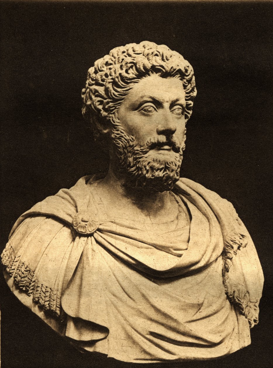 Marcus Aurelius mellszobra (i.sz. 121-80) (márvány) alkotó: English Photographer