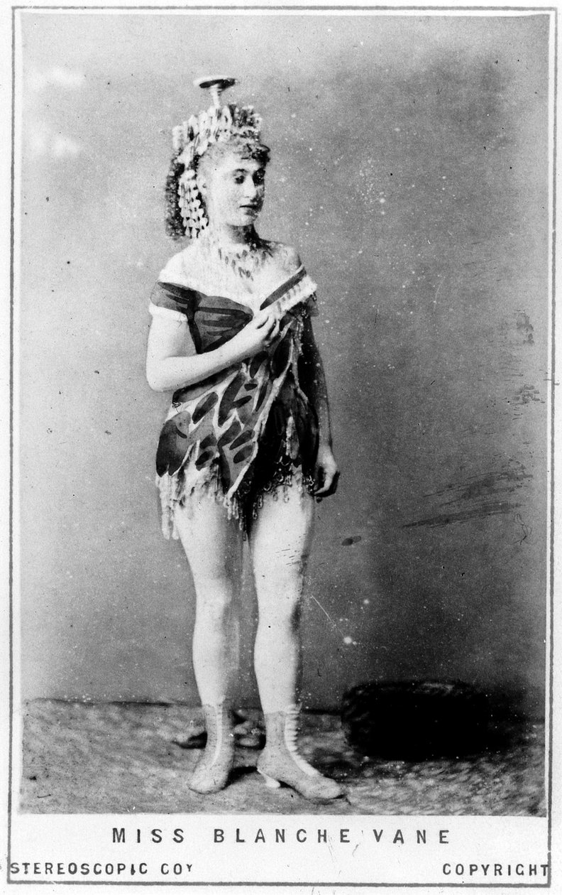 Blanche Vane kisasszony névjegykártyája, 1855 körül (albumnyomat) alkotó: English Photographer
