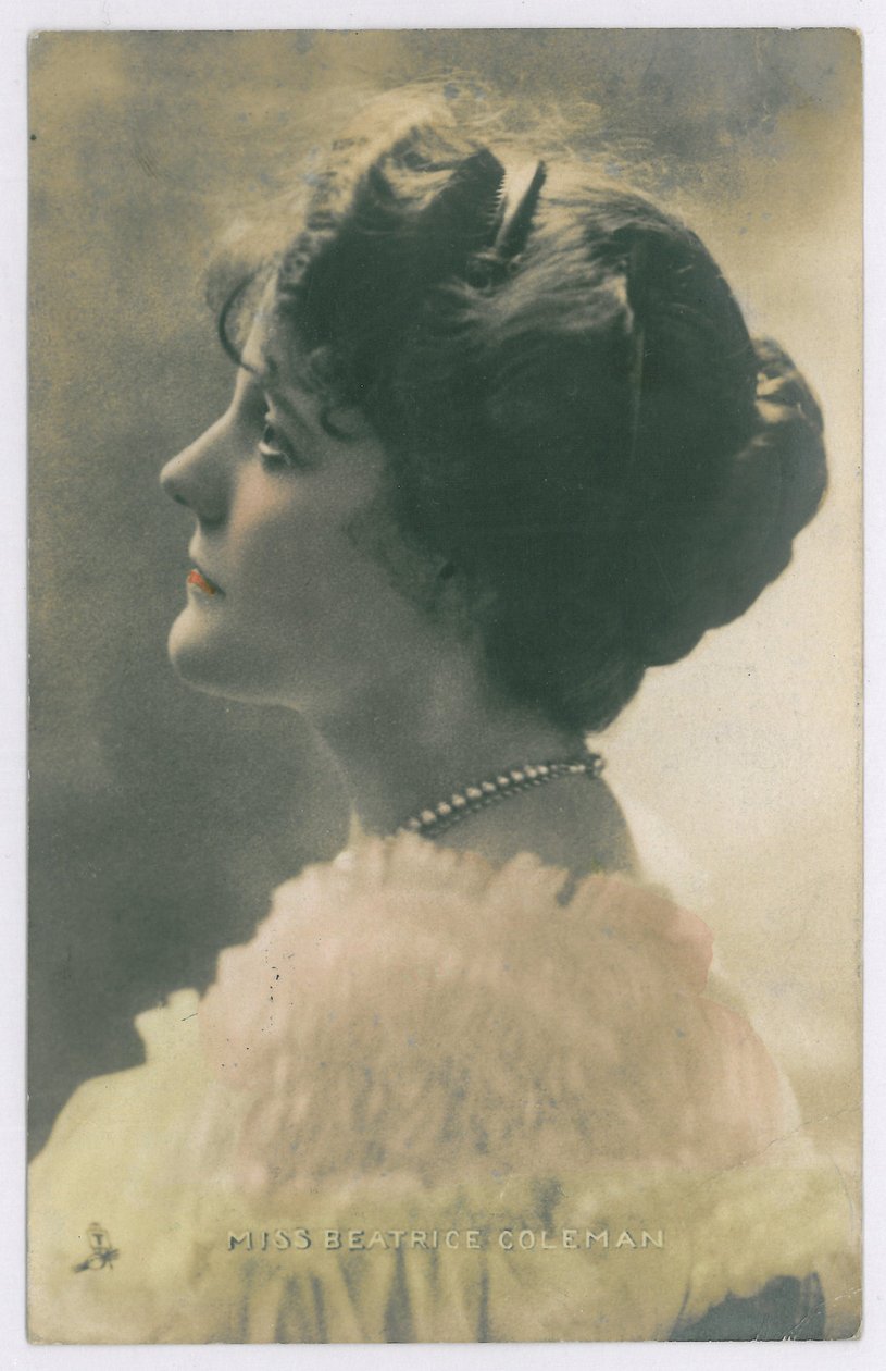 A színpad hírességei: Miss Beatrice Coleman, 1903-08 (színes fotó) alkotó: English Photographer