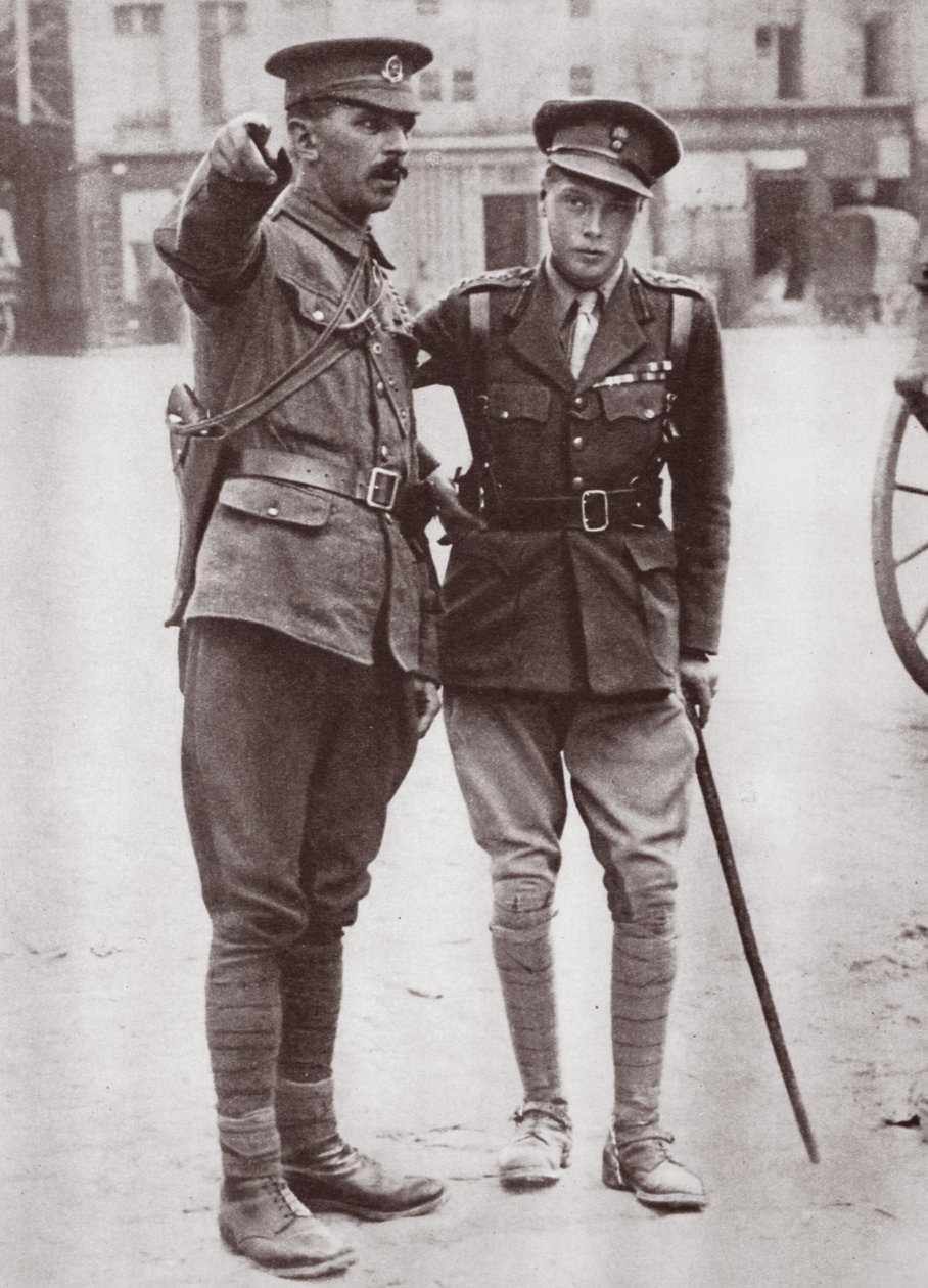 Edward, walesi herceg azonnal jelentkezett, és könyörgött, hogy szolgálatot tegyen a fronton, 1916 alkotó: English Photographer