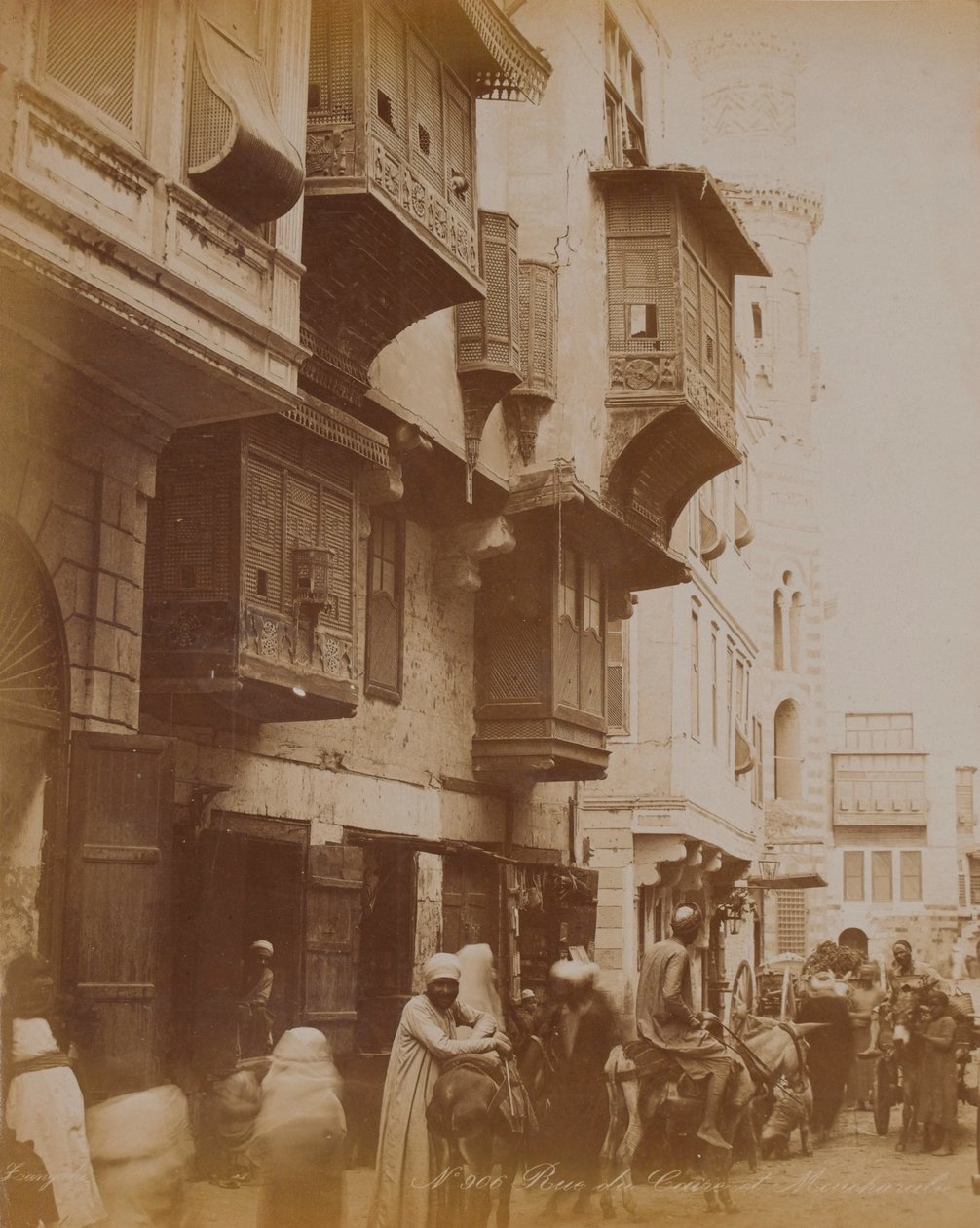 Egyiptomi utcai jelenet, 1893 alkotó: English Photographer