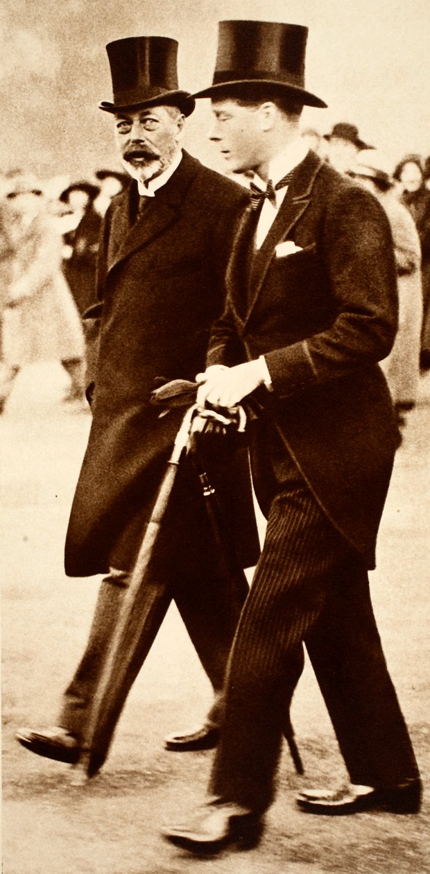 Apa és fia – György király és Edward herceg, az 1920-as évek vége alkotó: English Photographer