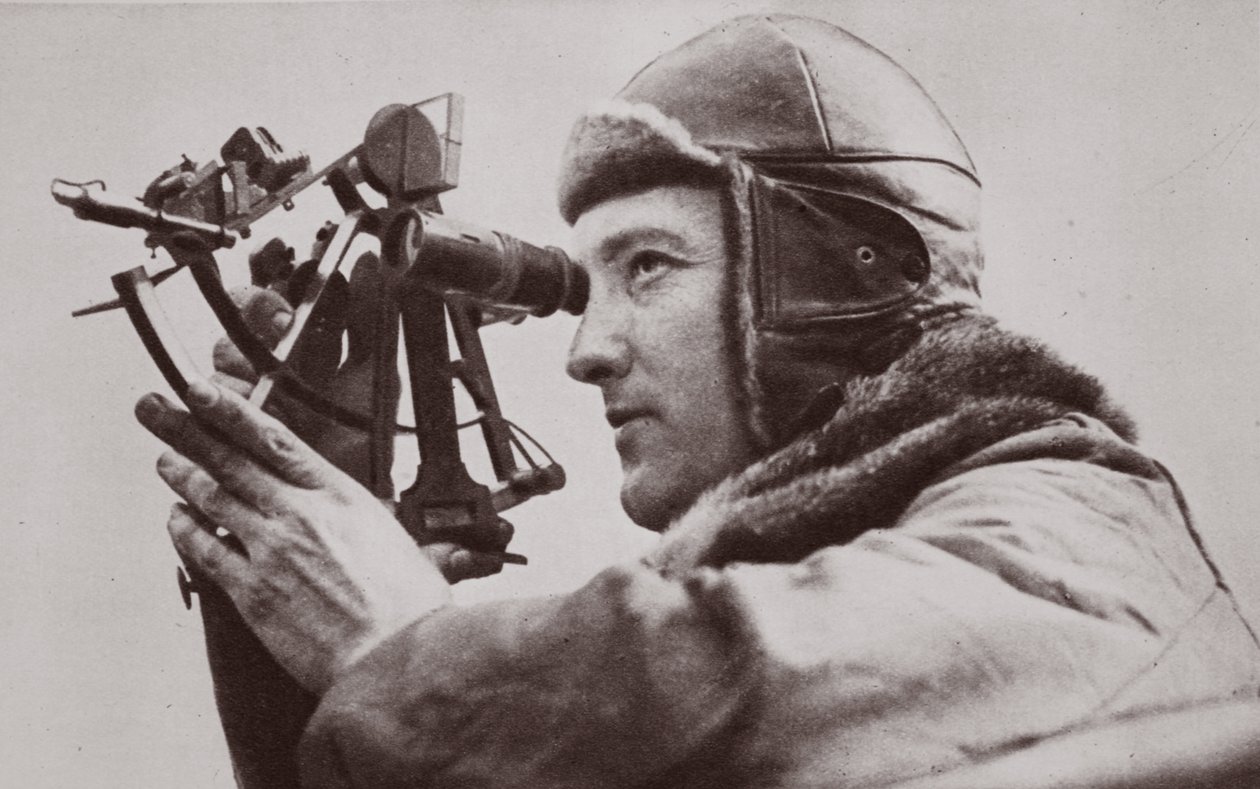 Repülés az Északi-sark felett: Richard E. Byrd, 1926 alkotó: English Photographer