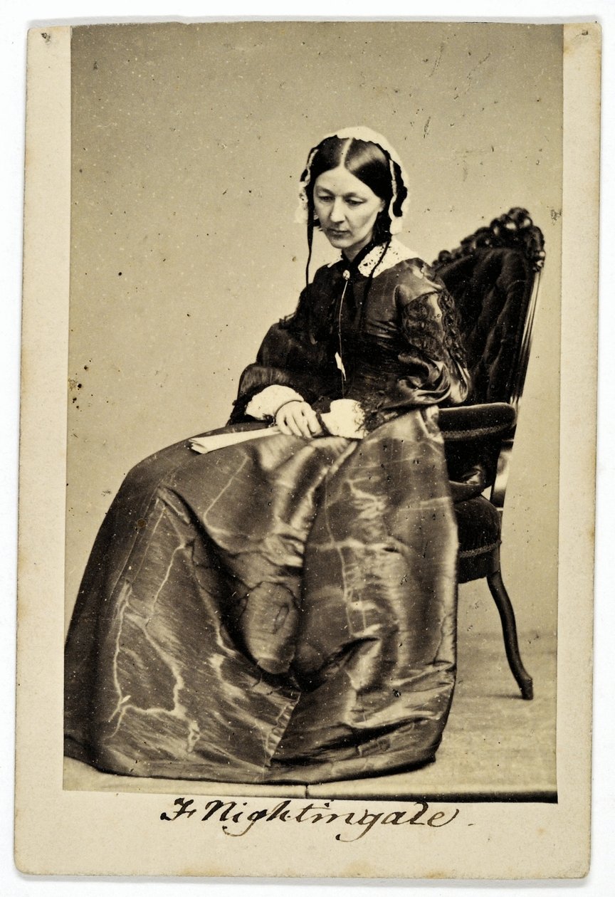 Florence Nightingale (szépia fotó) alkotó: English Photographer
