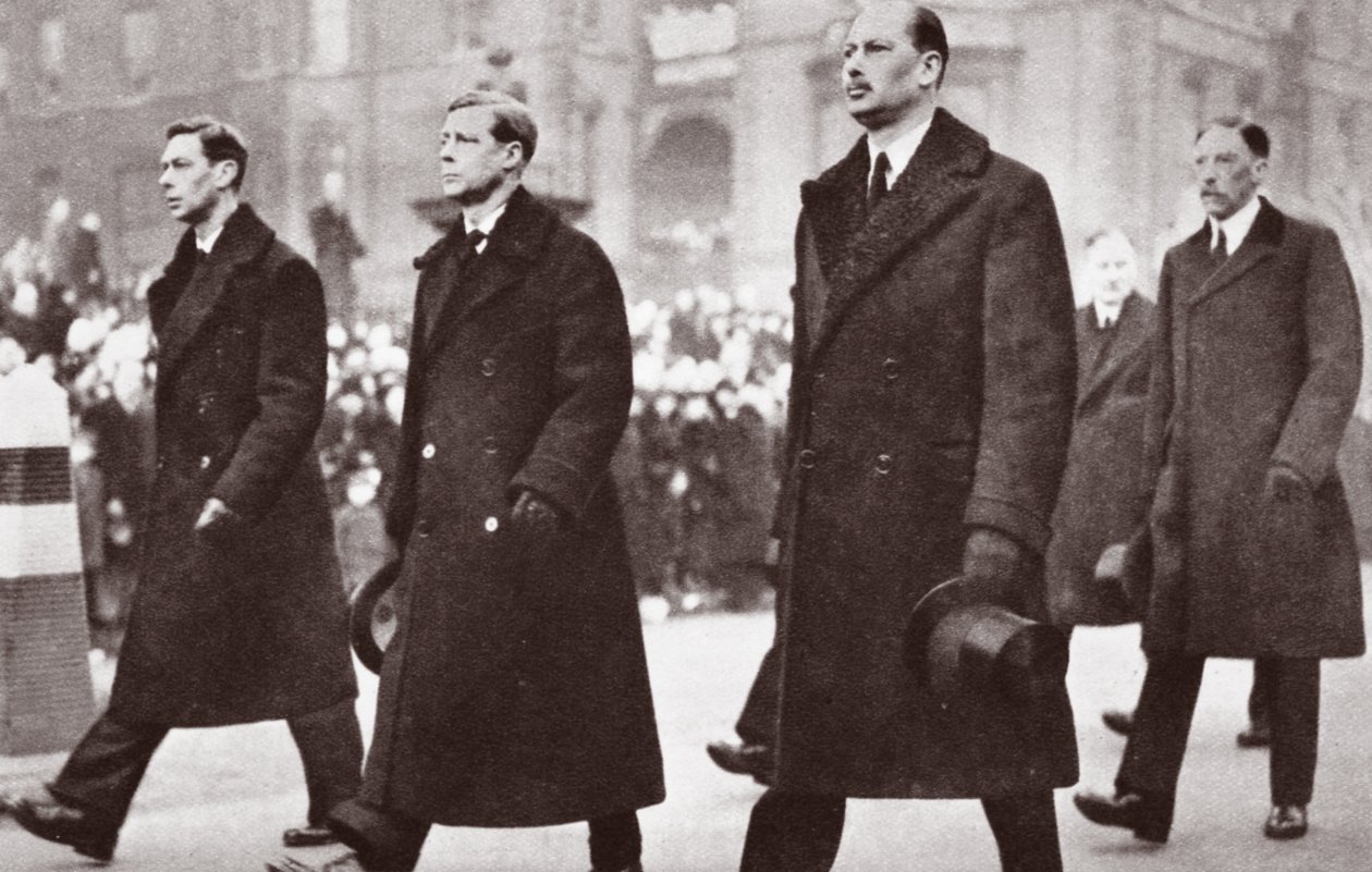V. György temetési menete, 1936. január alkotó: English Photographer