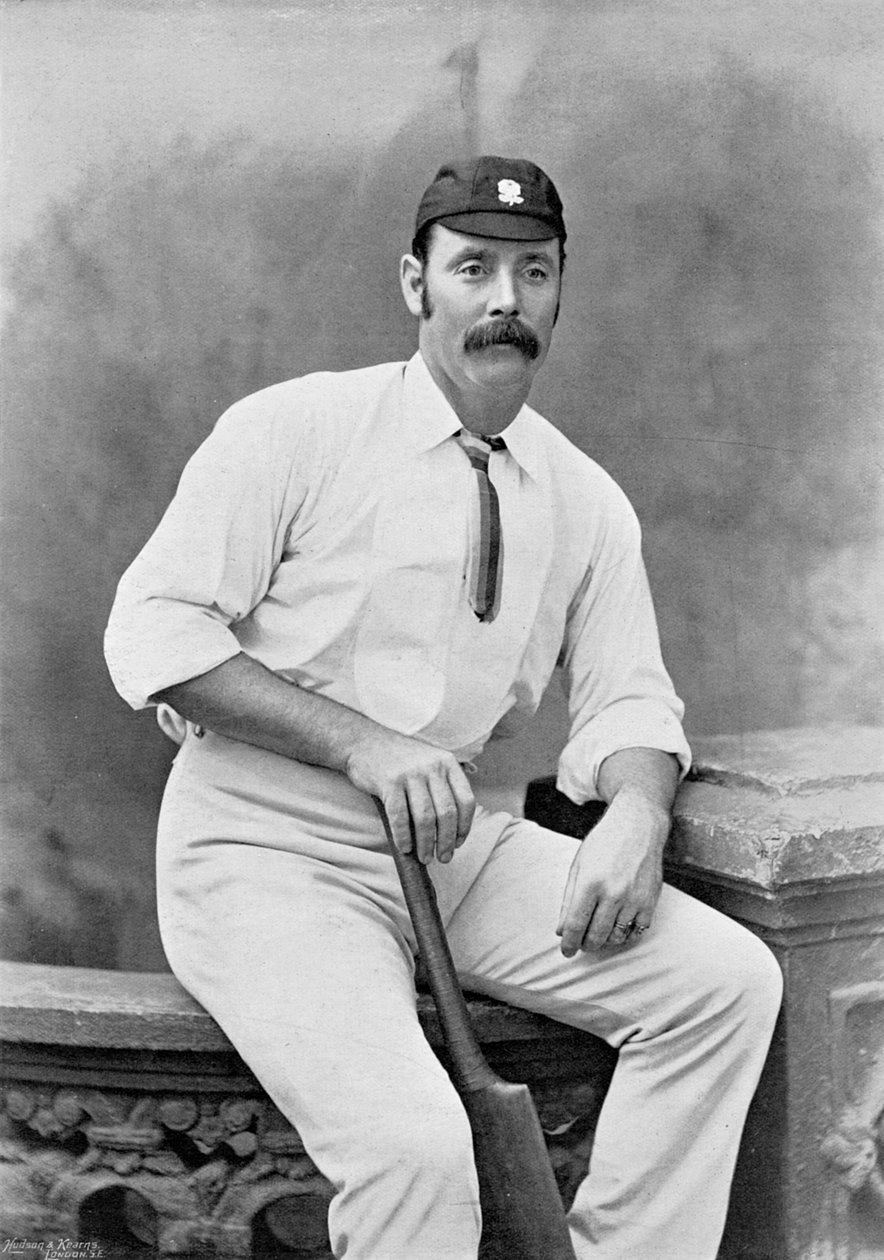 George Ulyett, a Famous Cricketers and Cricket Groundsból, kiadó: Hudson and Kearns, 1895 alkotó: English Photographer