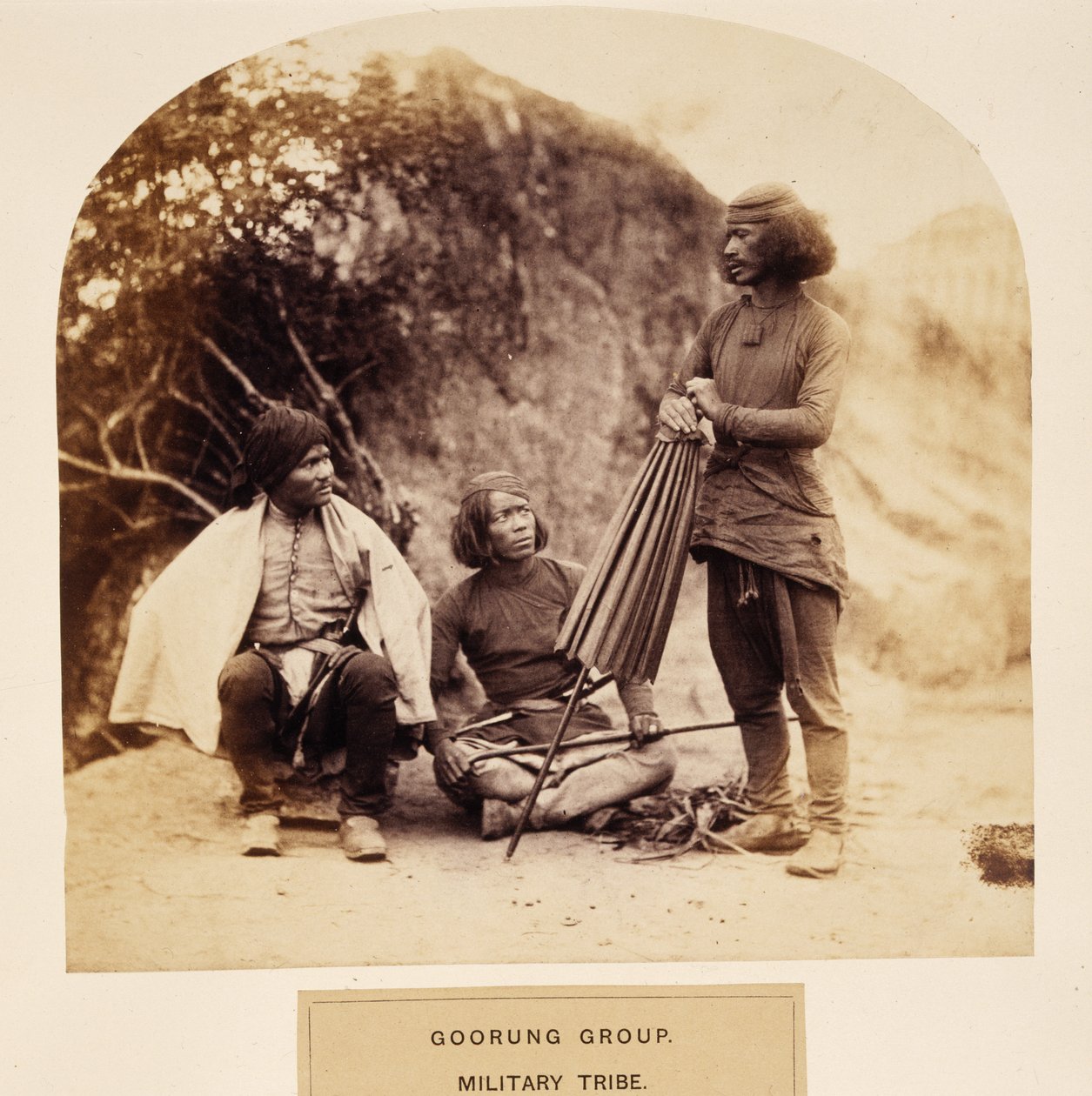 Goorung Group, Military Tribe, Nipal, The People of India, J. Forbes Watson, megjelent 1868 (albumnyomat) alkotó: English Photographer