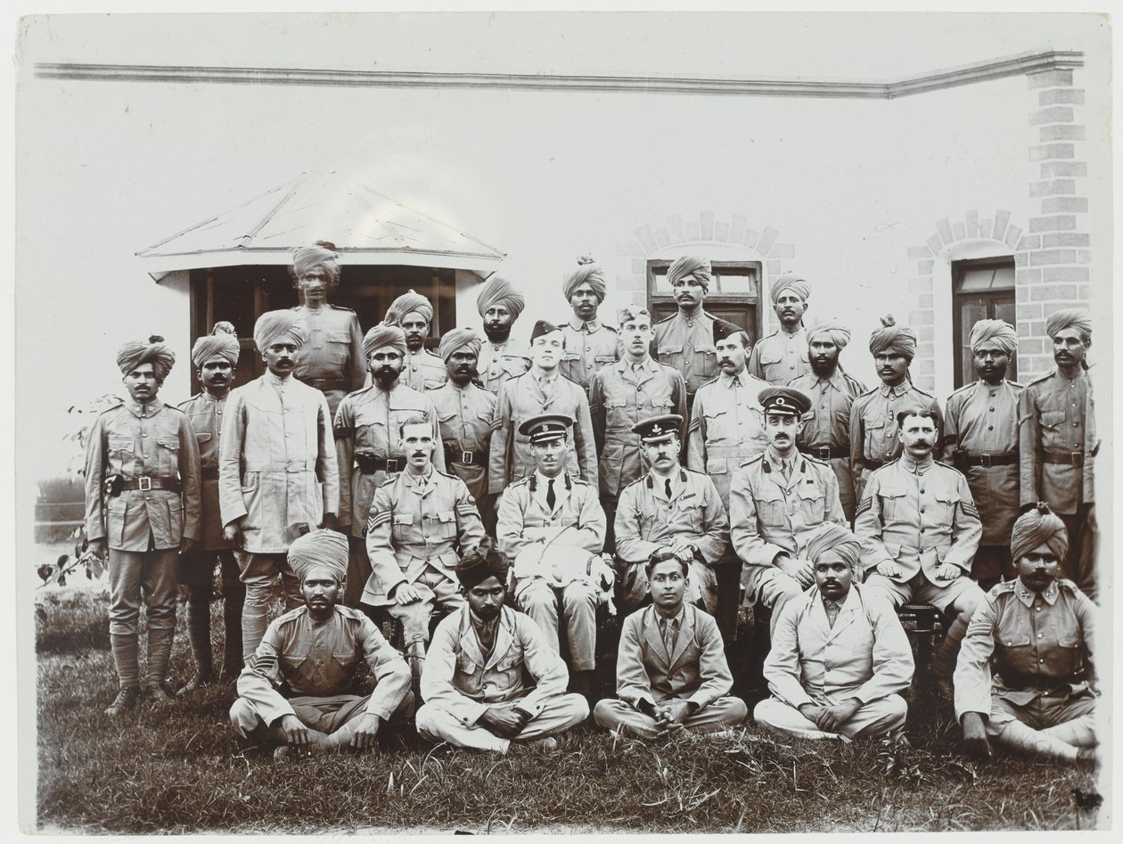 Katonacsoport, 1914-15 alkotó: English Photographer