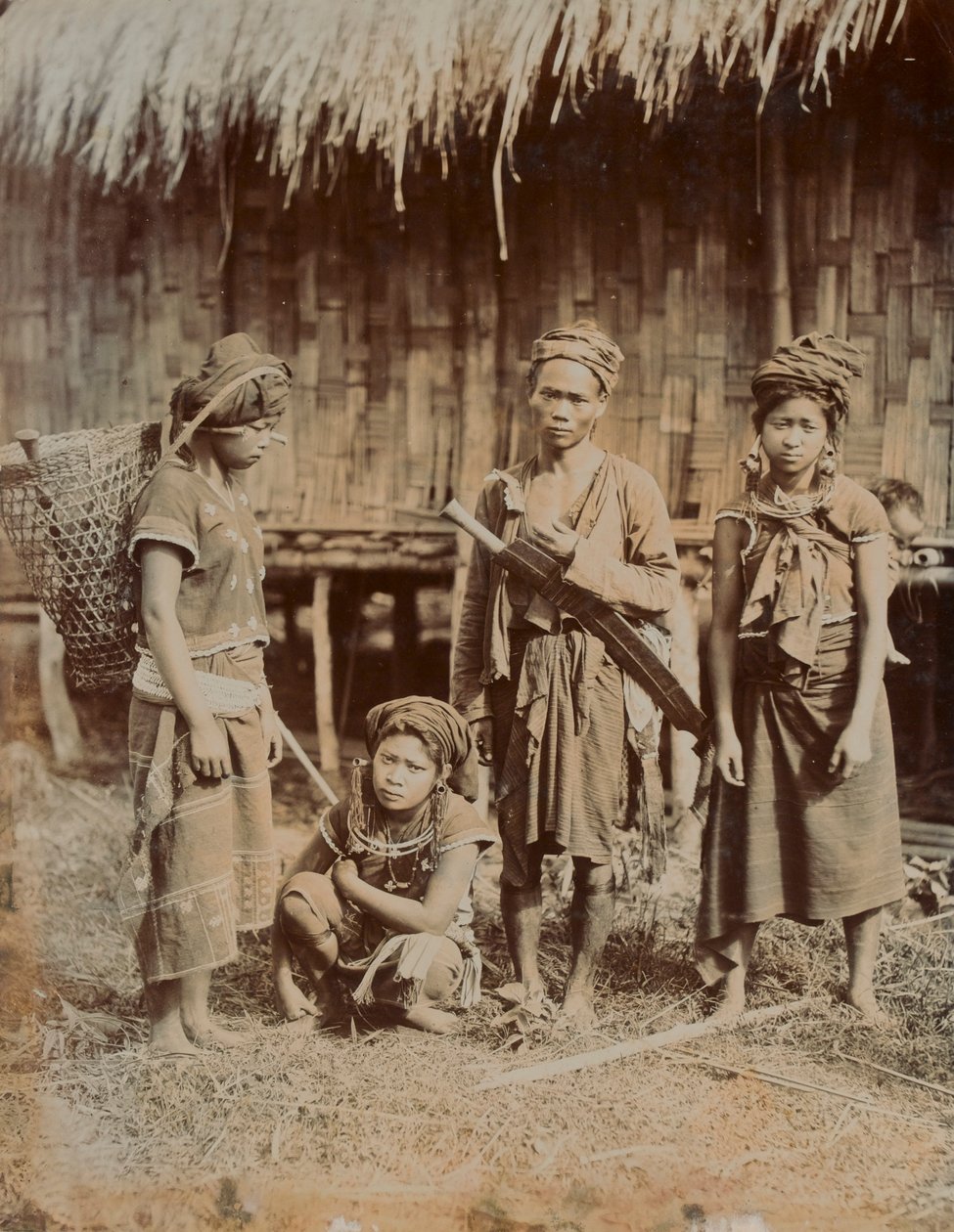 Kanon, Gentleman and Three Ladies, 1905 alkotó: English Photographer