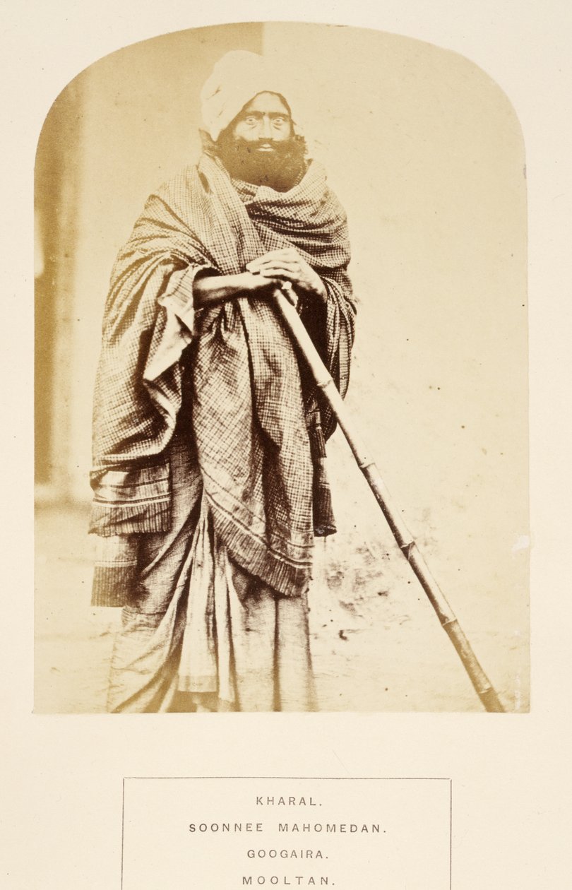 Kharal, Soonnee Mahomedan, Googaira, Mooltan, The People of India, J. Forbes Watson, megjelent 1868 (albumnyomat) alkotó: English Photographer