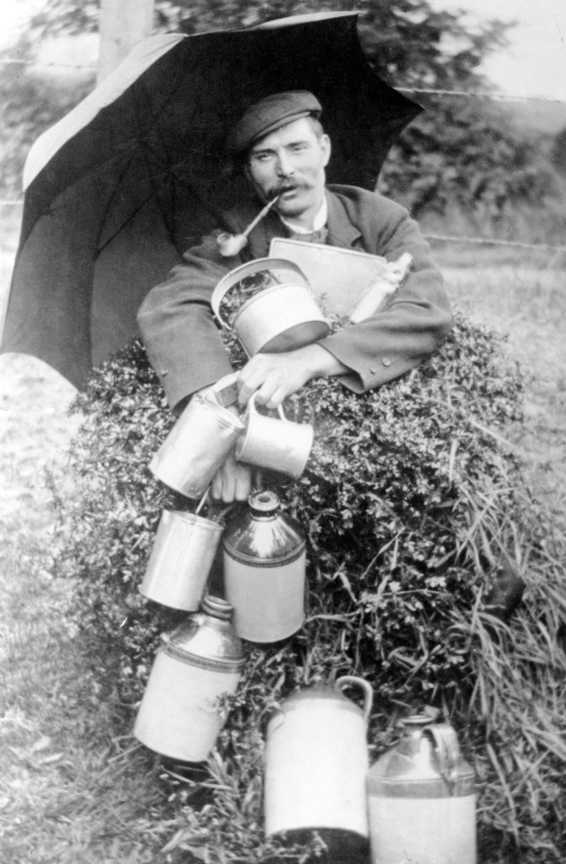 Férfi pipával, 19. század (fotó) alkotó: English Photographer