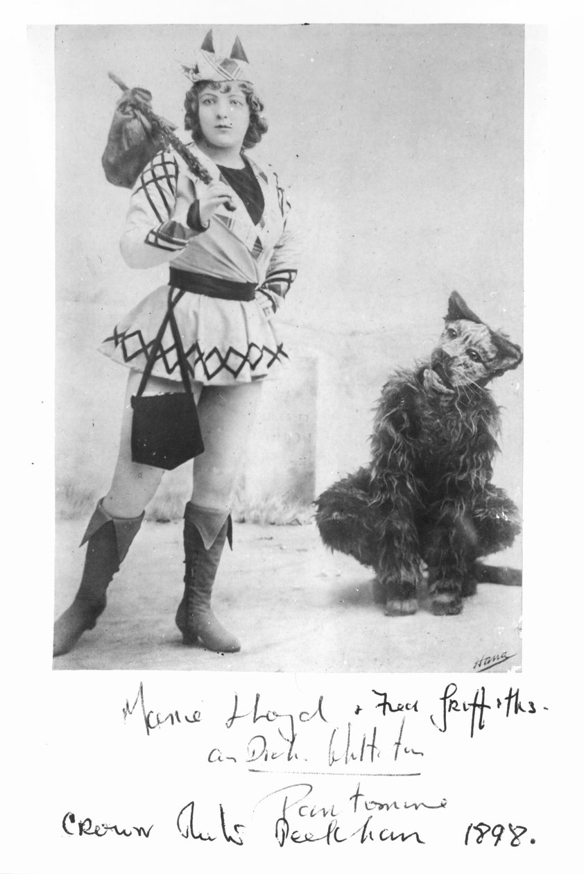 Marie Lloyd (1870-1922) Dick Whittington szerepében 1898-ban alkotó: English Photographer