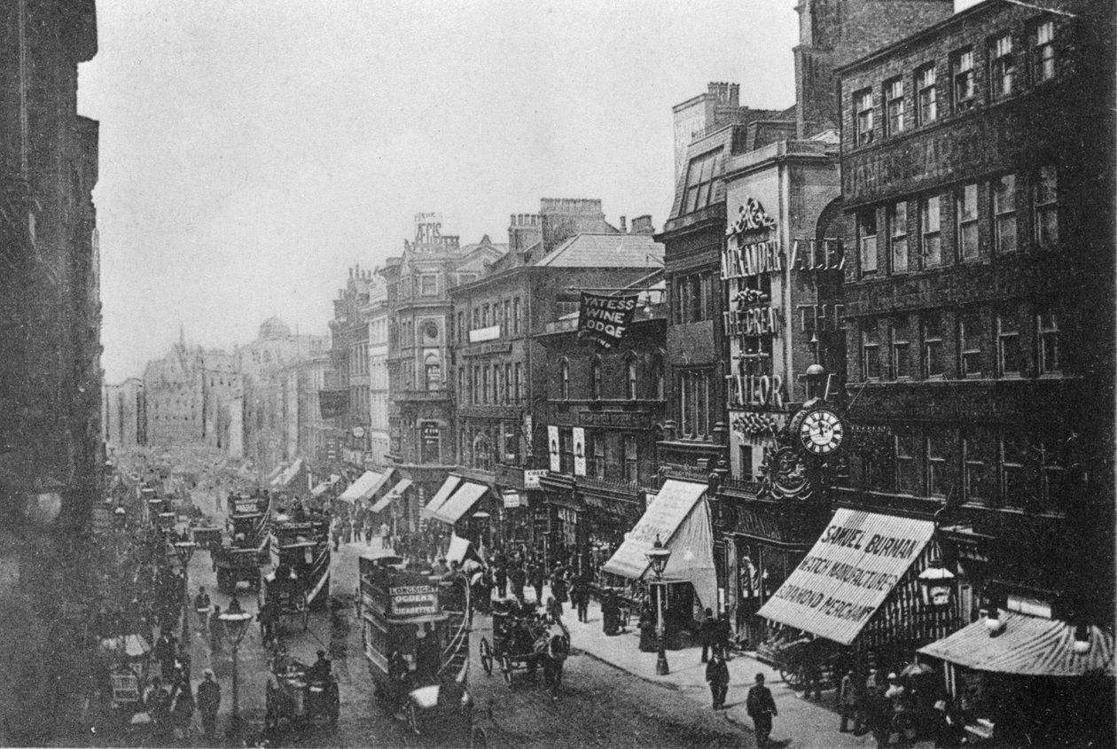Market Street, Manchester, 1910 körül alkotó: English Photographer