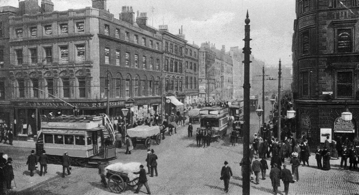 Market Street, Manchester, 1910 körül alkotó: English Photographer
