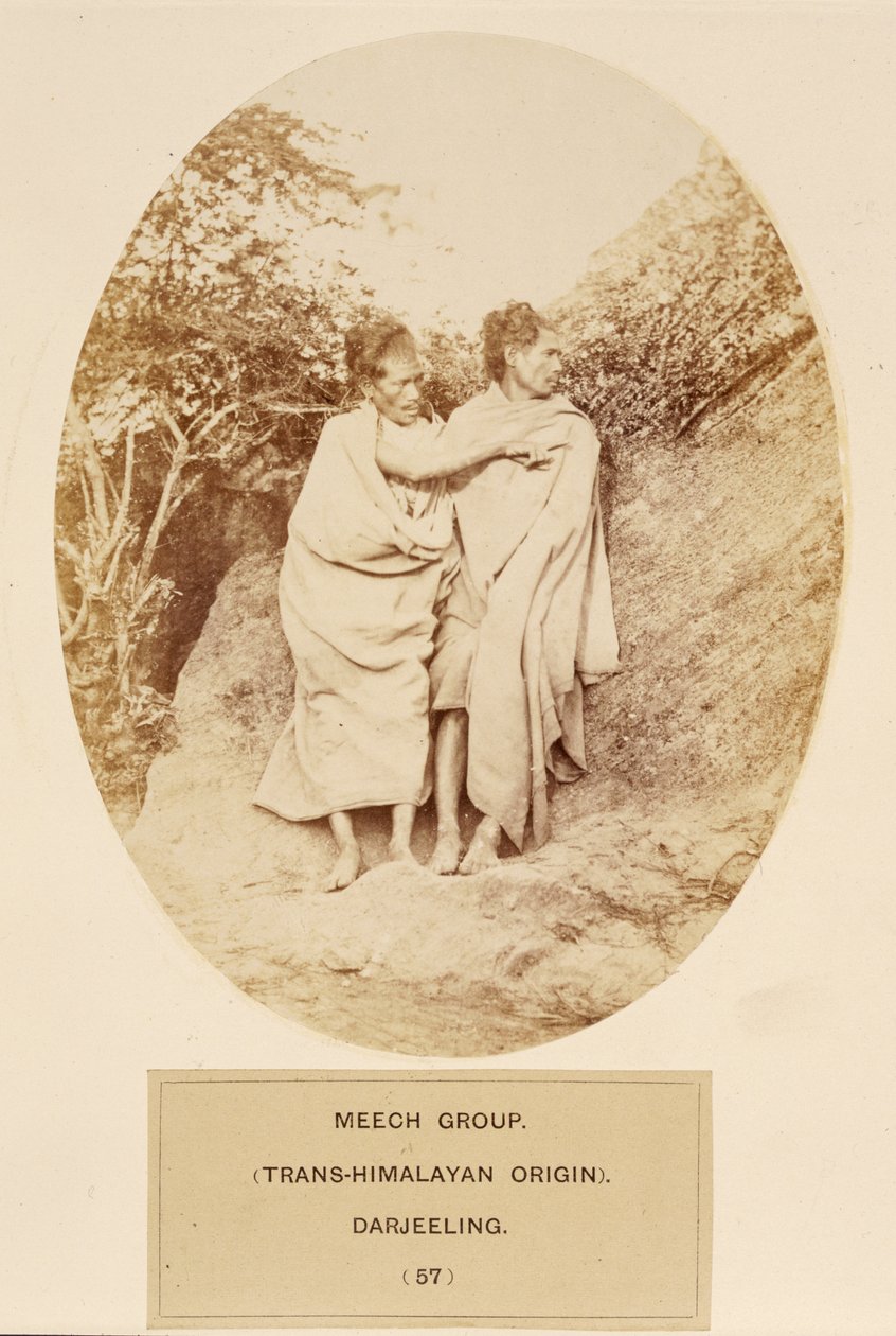 Meech Group (Trans-Himalayan Origin), Darjeeling, The People of India, J. Forbes Watson, kiadó 1868 (albumnyomat) alkotó: English Photographer