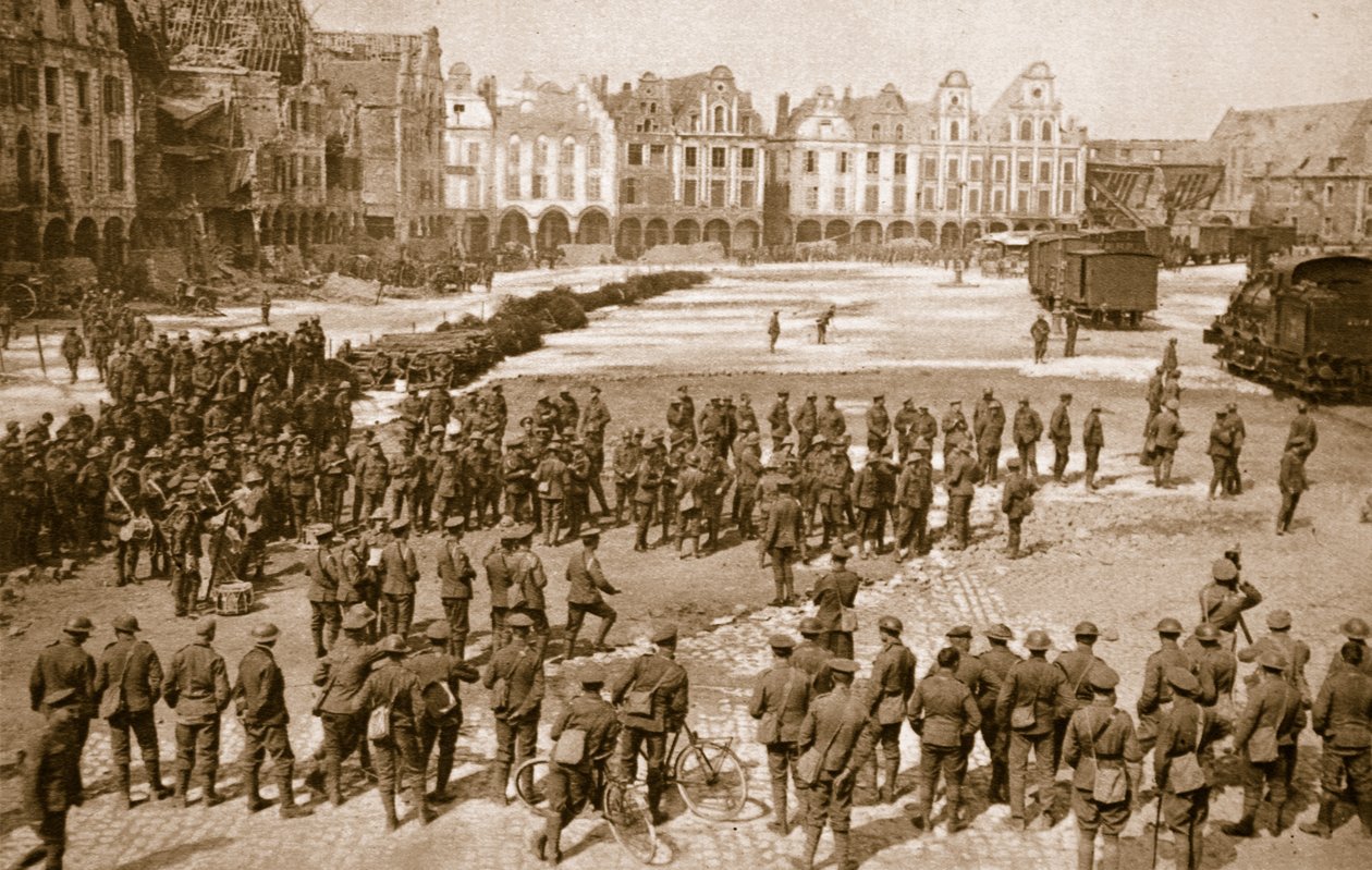 Zene és édes levegő a háború kemény viszályai után, 1914-19 alkotó: English Photographer