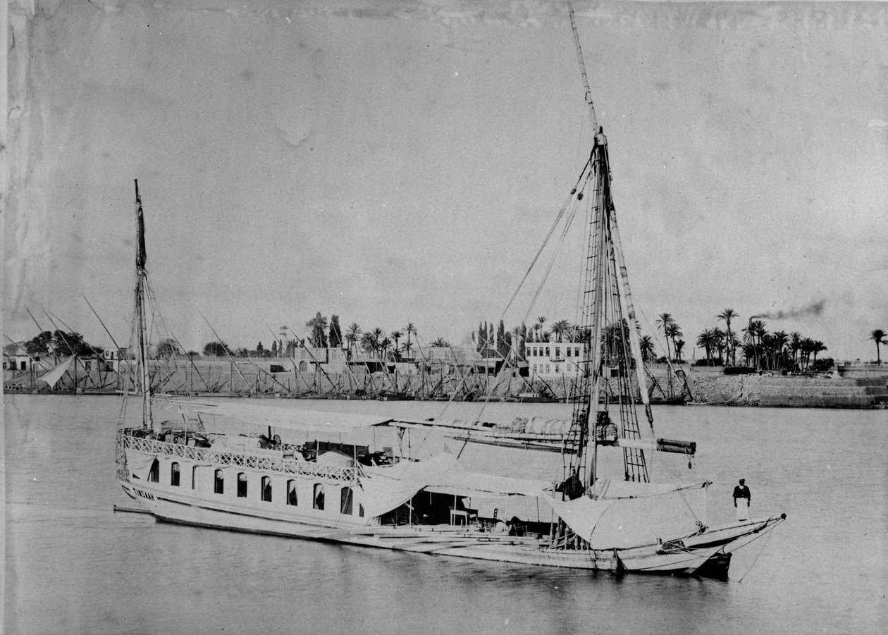 Nílusi csónak, 1880-3 alkotó: English Photographer