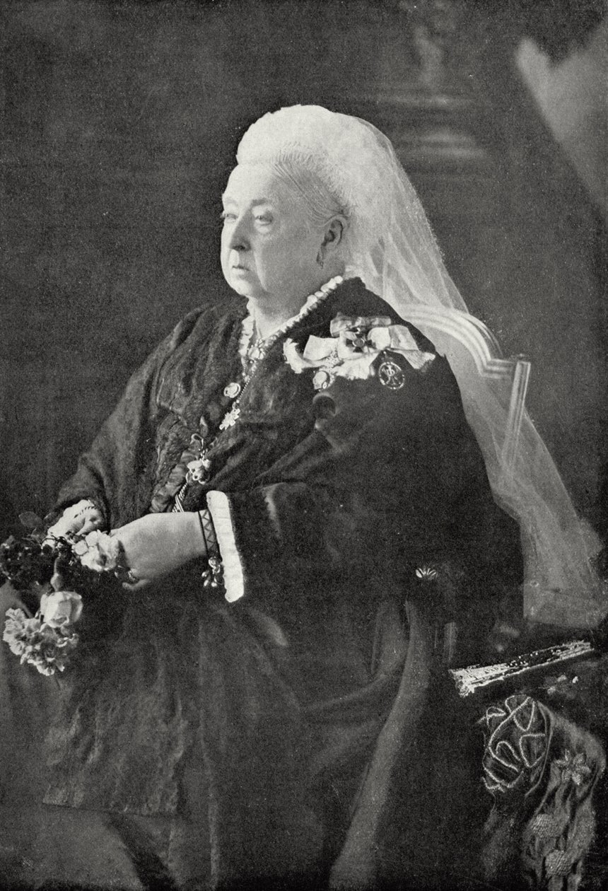 Viktória királynő (1819-1901) 1899 körül (fekete-fehér fénykép) alkotó: English Photographer