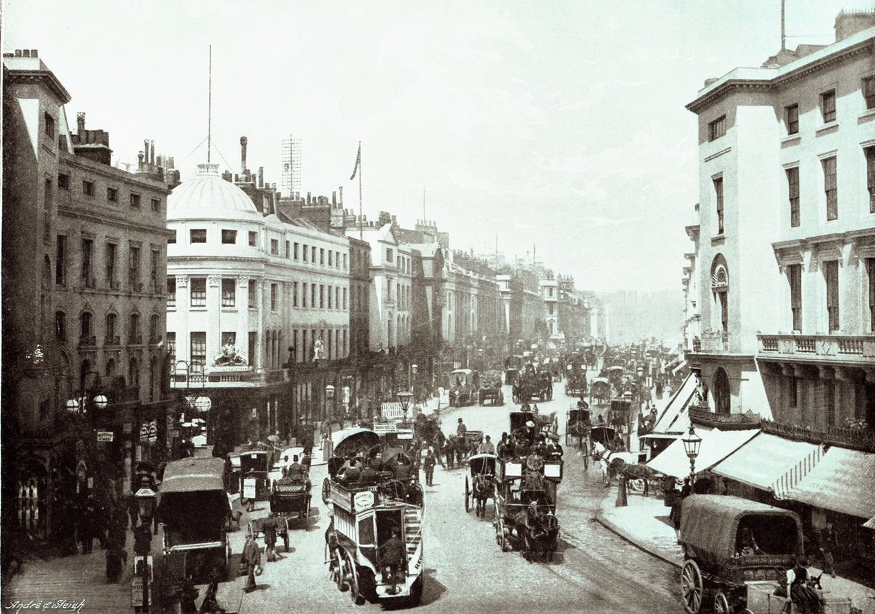 Regent Street, London 1900 körül alkotó: English Photographer