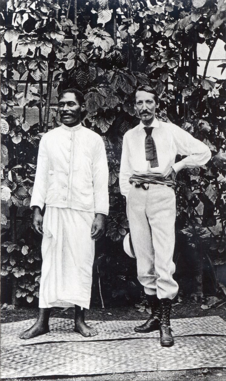 Robert Louis Stevenson és barátja, Tuimale Aliifono alkotó: English Photographer