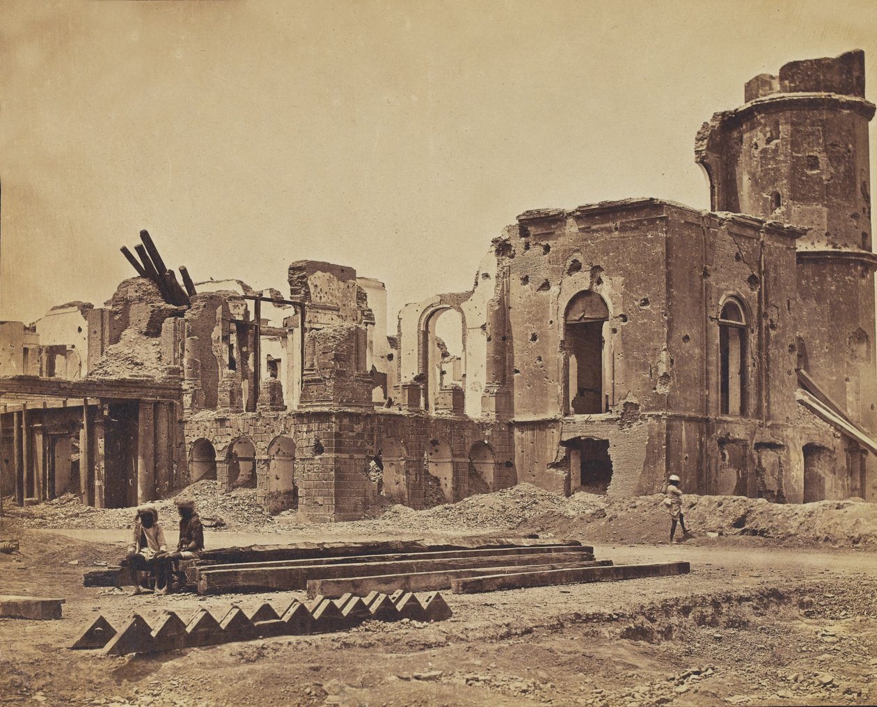 Romos palota, 1858 körül (szépia fotó) alkotó: English Photographer