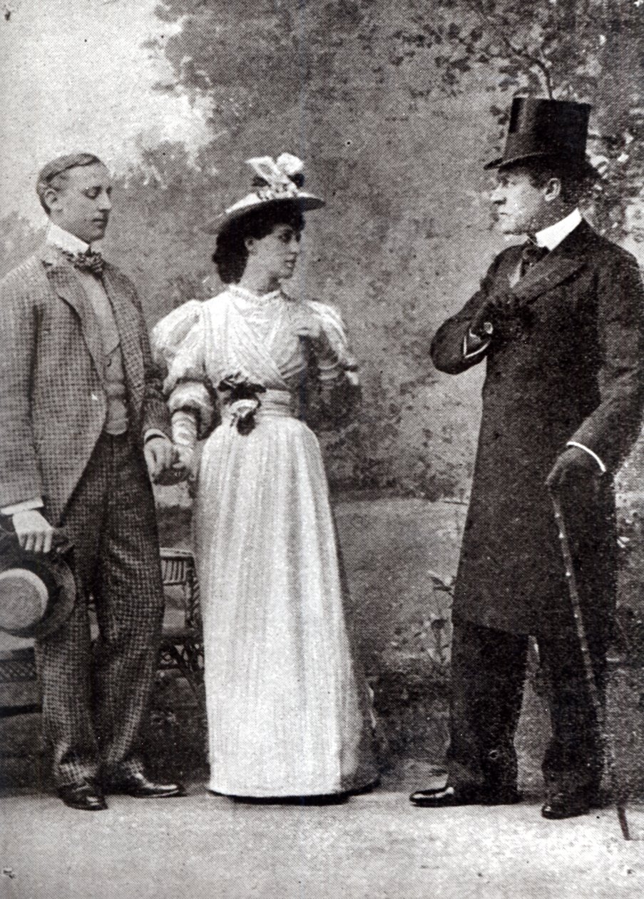 Jelenet Oscar Wilde (1854-1900) Az őszinteség fontossága című előadásából a St. James