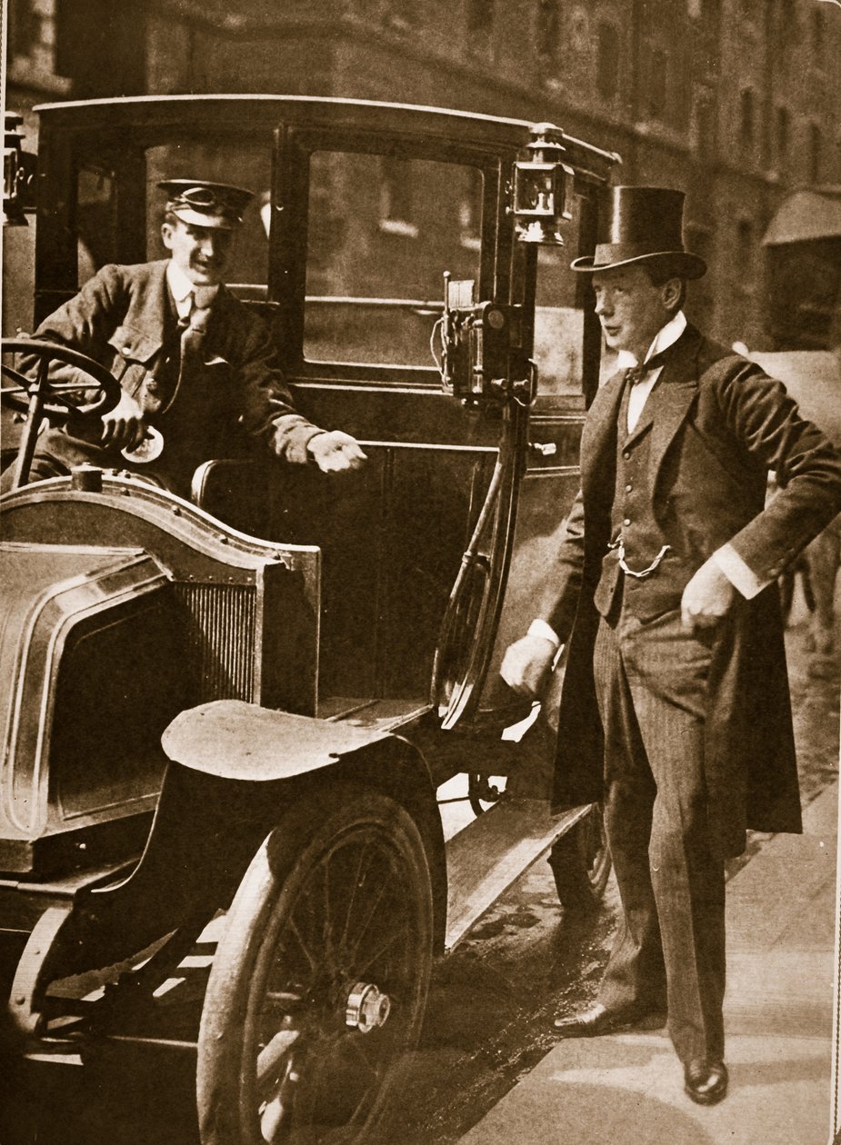 Sir Winston Churchill, Európa legfiatalabb embere, 1908 (fotómélység) alkotó: English Photographer