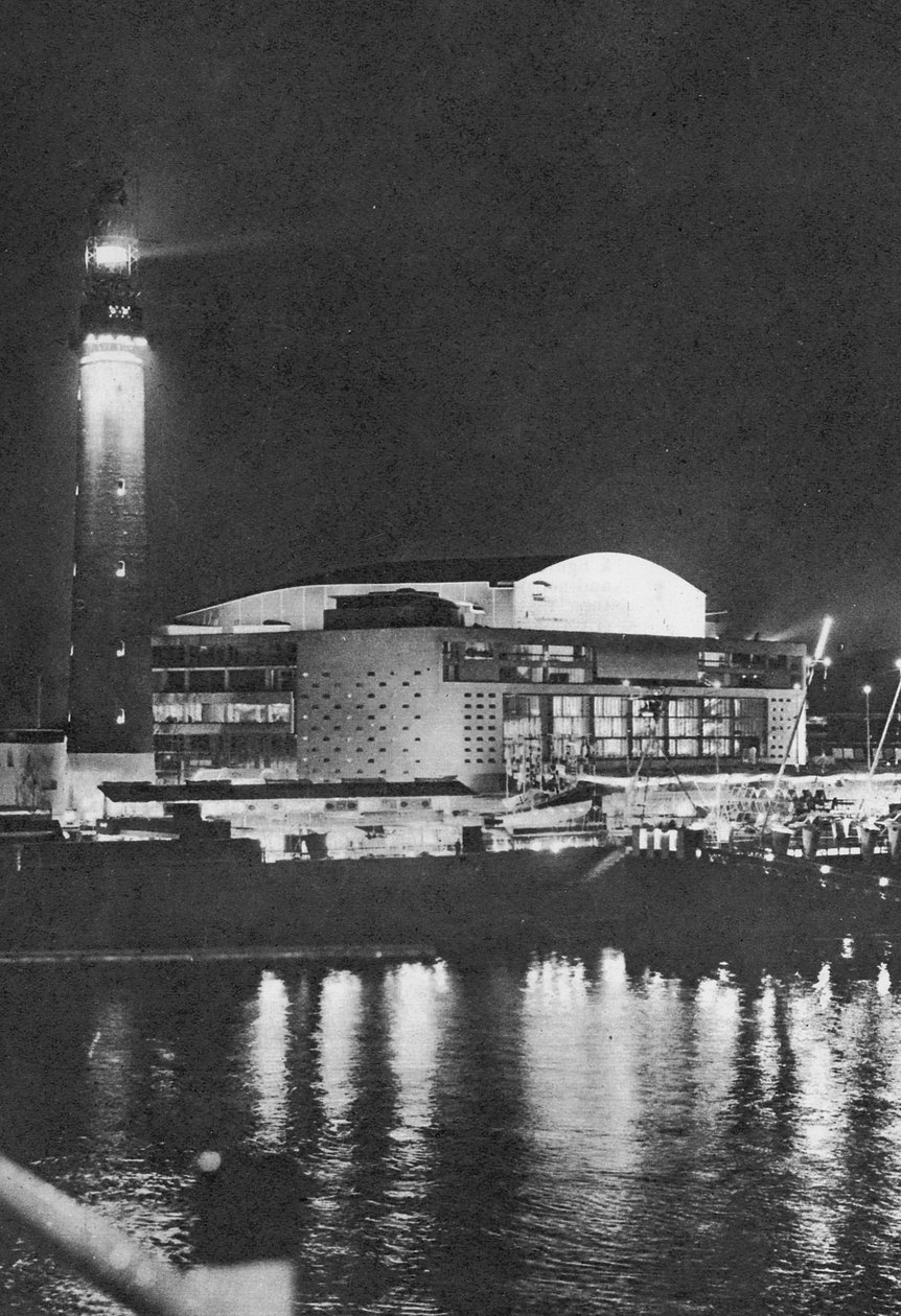 Southbank at Night, 1951 alkotó: English Photographer
