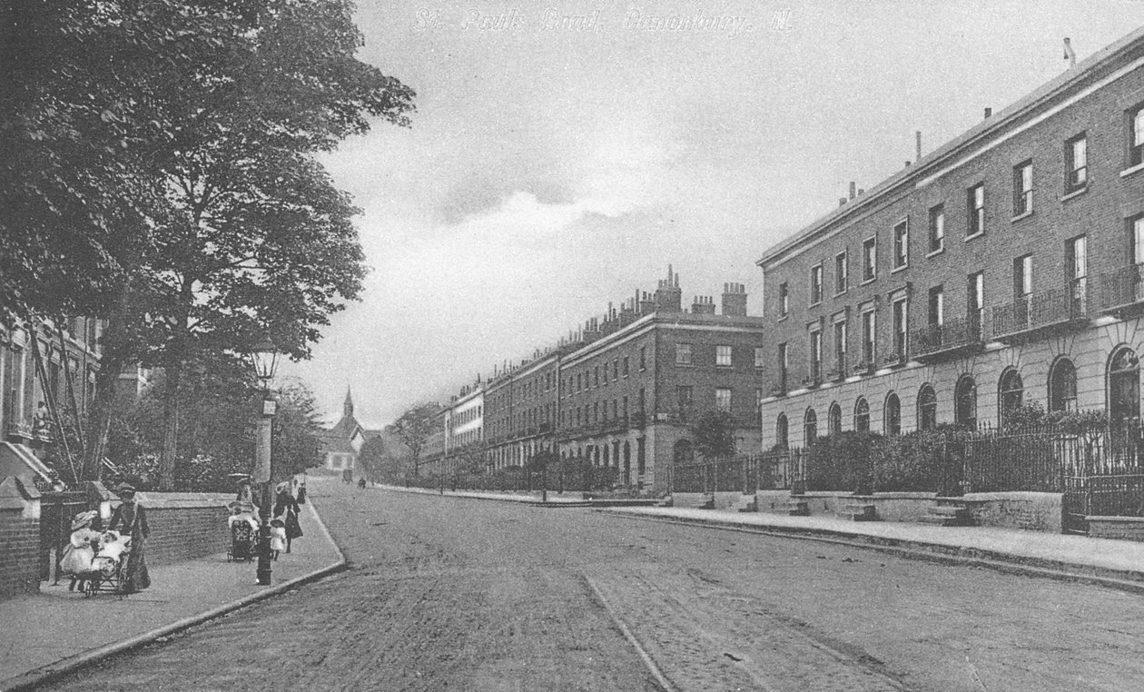 St. Pauls Road, Canonbury, Islington, 1905 körül alkotó: English Photographer