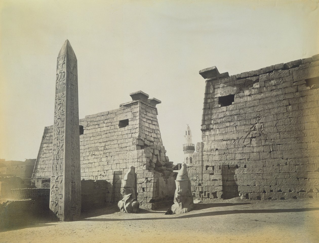 Luxori templom, 1878 alkotó: English Photographer
