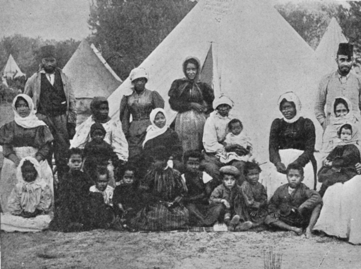 The Contact Camp for Malájs, Cape Town, illusztráció a The Kingből, 1901. május 25. alkotó: English Photographer