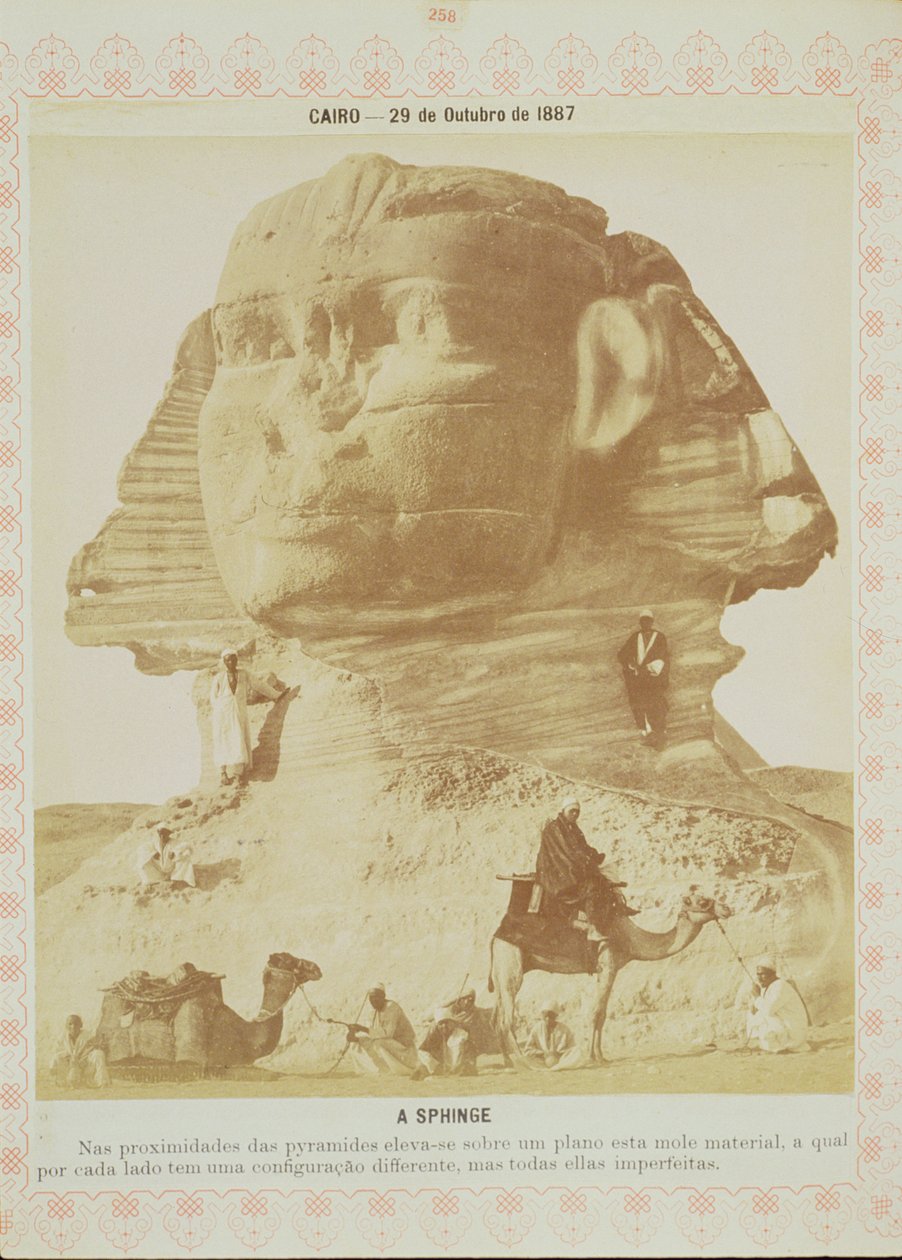 A Szfinx, Egyiptom, 1887 (albumnyomat) alkotó: English Photographer