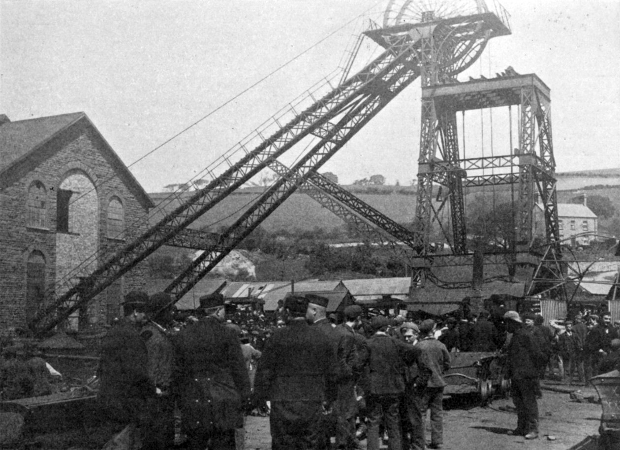 A Welsh Colliery katasztrófája, illusztráció a The Kingből, 1901. június 1 alkotó: English Photographer