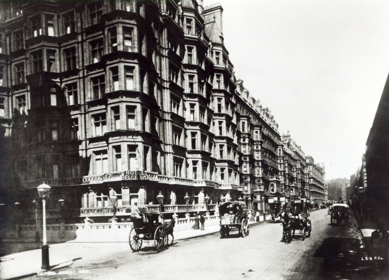 Victoria Street, London, 1900 körül alkotó: English Photographer