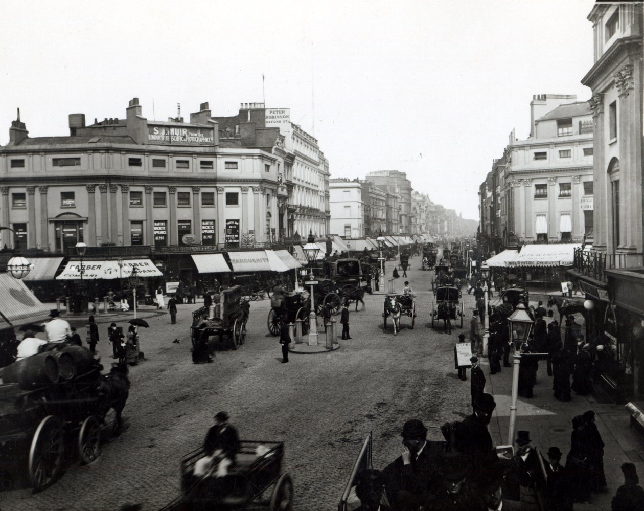 Nézd meg az Oxford Streetet, London, 1890 körül alkotó: English Photographer