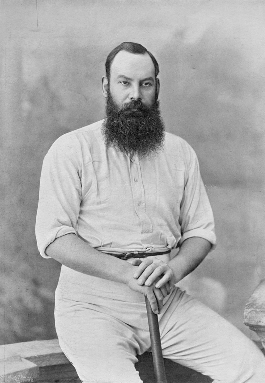 W.G. Grace, a Famous Cricketers and Cricket Groundsból, kiadó: Hudson and Kearns, 1895 alkotó: English Photographer