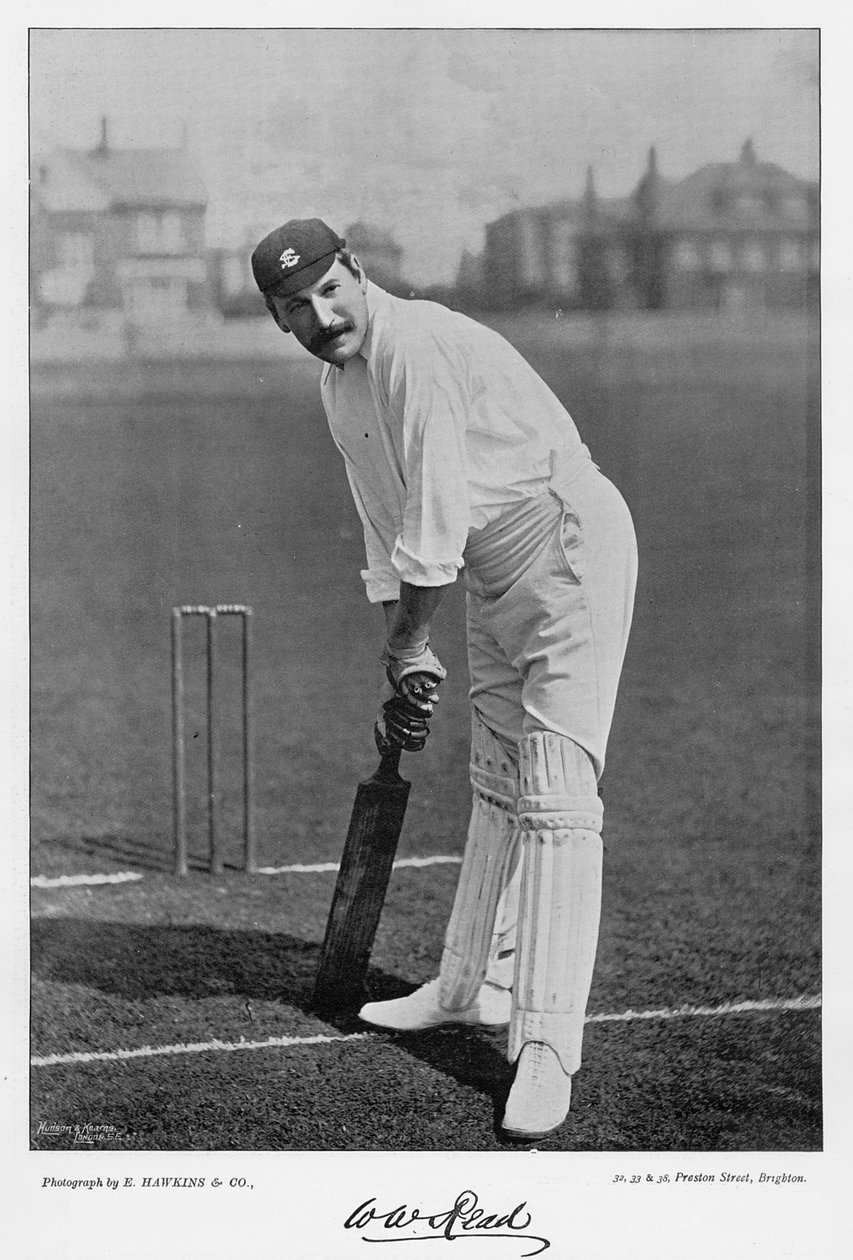 W.W. Olvassa el a Famous Cricketers and Cricket Grounds-ból, kiadó: Hudson and Kearns, 1895 alkotó: English Photographer