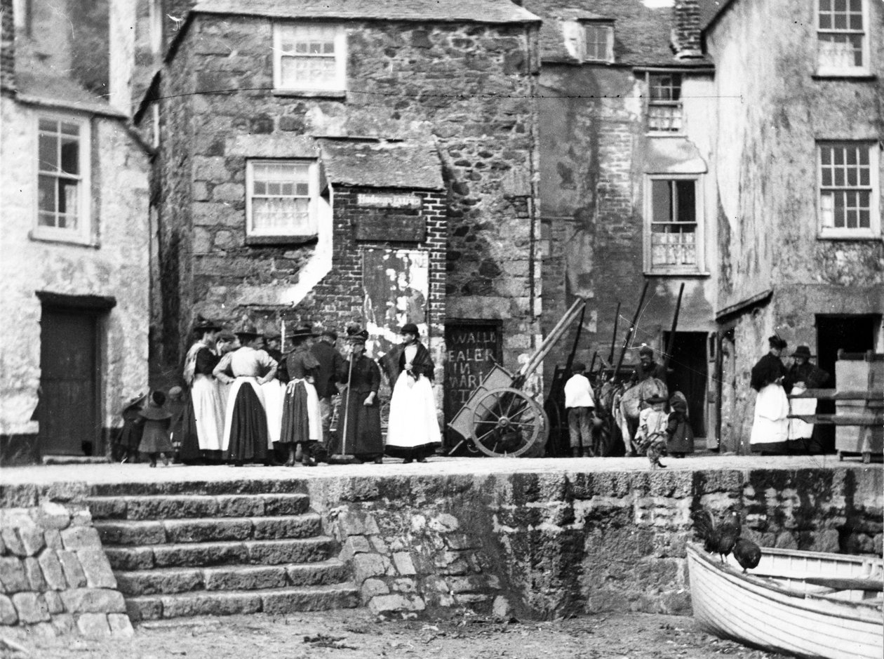 Nők a tengerparton St Ives-ben, 1890 körül alkotó: English Photographer