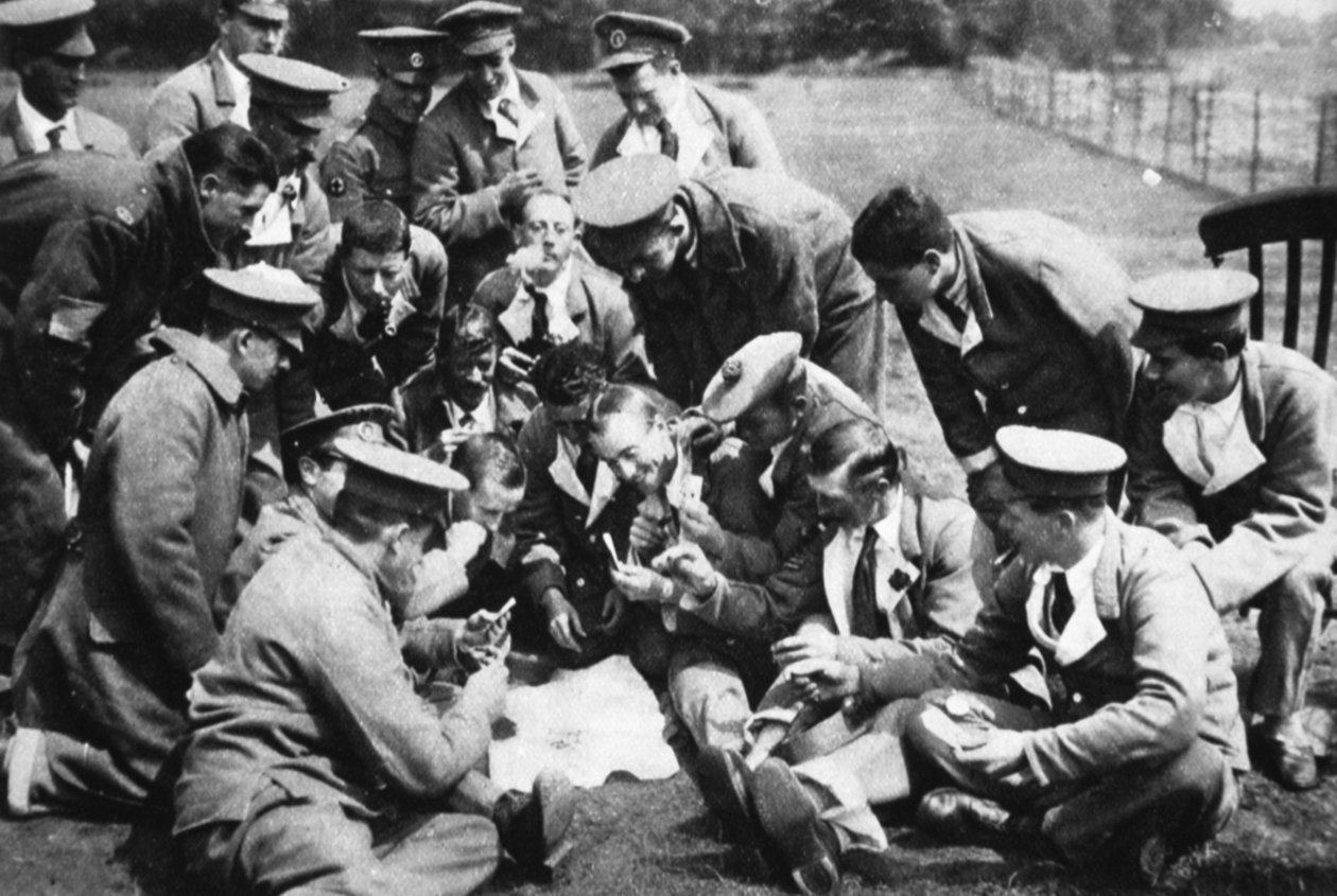 Megsebesültek a nyugati fronton: vitéz dél-afrikaiak kórházban Angliában, a The Illustrated War Newsból, 1916. július 26. alkotó: English Photographer