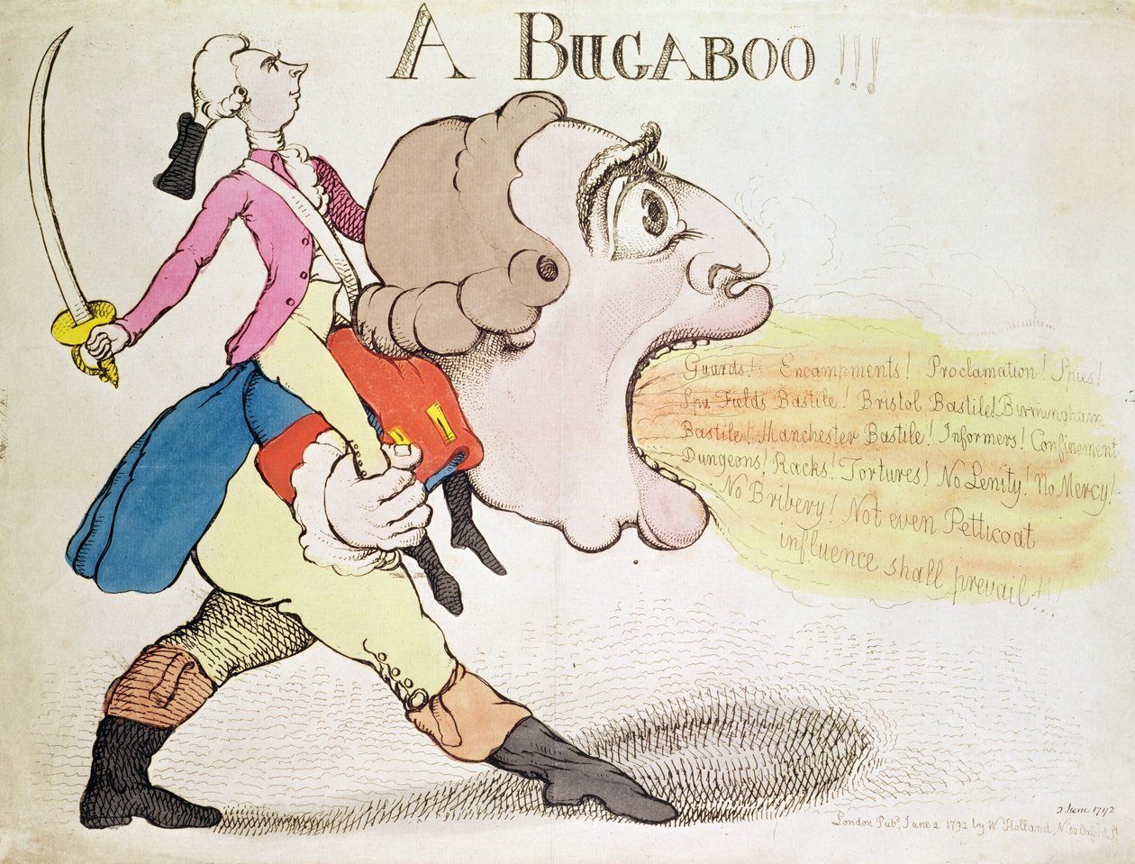 Egy Bugaboo!!! (kézzel színezett gravírozás) alkotó: English School